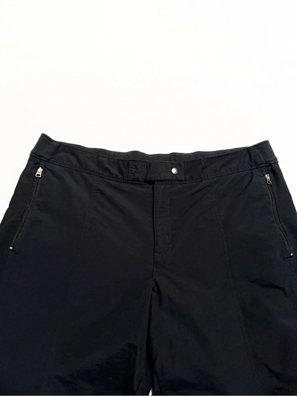 Nike Wide Leg Drawstring Hem Nylon Pants